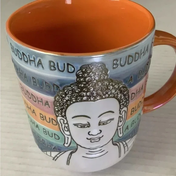 Buddha Mug Cup by Spectrum Luster Glazed Mood - Picture 1 of 7